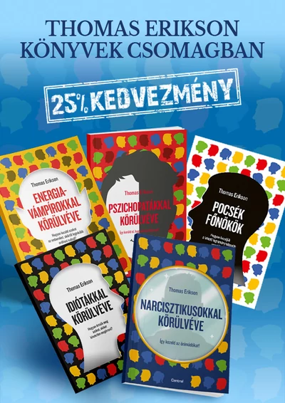 Thomas Erikson könyvei csomagban