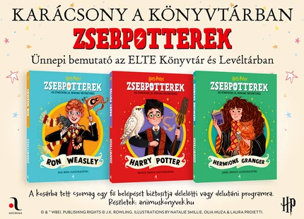 Rendeld meg a ZsebPotterek-könyveket, és tarts velünk karácsonykor a könyvtárban!